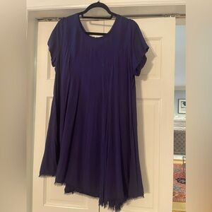 Silence + Noise Navy Mini Dress